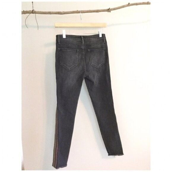 AQUA High Rise Skinny Jeans In Gray - Picture 4 of 5